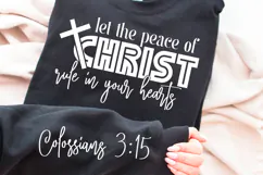 Let The Peace Of Christ Rule In Your Hearts SVG Design Product Image 2