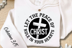 Let The Peace Of Christ Rule Sleeve SVG Design Product Image 2