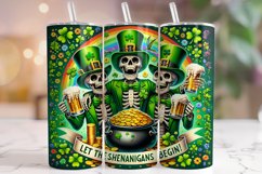 St Patrick&#039;s Day Tumbler Wrap, Let The Shenanigans Begin PNG Product Image 1