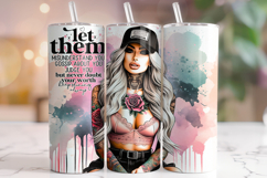 Inspirational Tumbler Wrap PNG, Motivational Quotes Tumbler Product Image 1