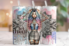 Let Them Motivational Tumbler Wrap, Inspirational Tumbler Product Image 1
