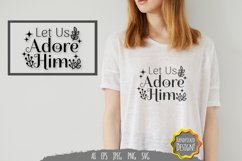 Let Us Adore Him SVG File Product Image 1