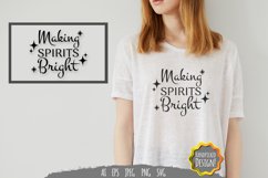 Making Spirits Bright SVG File Product Image 1
