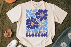 Let Your Dream Blossom PNG, Retro Floral Design Product Image 2