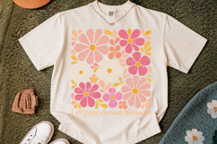 Let Your Dream Blossom PNG, Floral Quote Design Product Image 2
