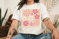 Let Your Dream Blossom PNG, Floral Quote Design Product Image 3