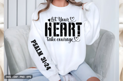 Let Your Heart Take - Christian Sleeve T-Shirt Design Product Image 2