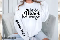 Let Your Heart Take - Christian Sleeve T-Shirt Design Product Image 2