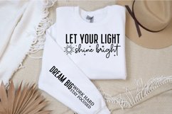 Let your light shine bright Sleeve SVG Design Product Image 2