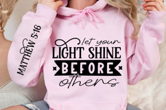 Let Your Light Shine Sleeve SVG Design Product Image 3