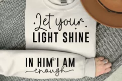 Let Your Light Shine Sleeve SVG, Christian SVG Design Product Image 3