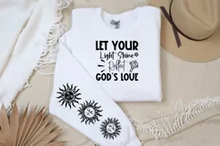 Let Your Light Shine SVG, God SVG Design, Faith SVG Product Image 2
