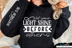 Let Your Light Shine Sleeve SVG Design Product Image 1