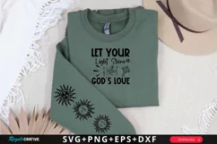 Let Your Light Shine SVG, God SVG Design, Faith SVG Product Image 1