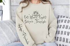 Let Your Light Shine Sleeve SVG, Positivity Sleeve SVG Product Image 3