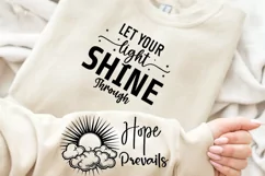 Let Your Light Shine Sleeve SVG, God SVG Design, Faith SVG Product Image 1