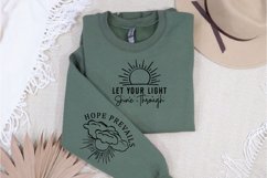 Let Your Light Shine Sleeve SVG, Positivity Sleeve SVG Product Image 3
