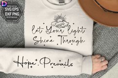 Let Your Light Shine Sleeve SVG, Positivity Sleeve SVG Product Image 1