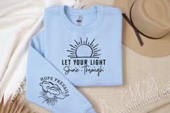 Let Your Light Shine Sleeve SVG, Positivity Sleeve SVG Product Image 2