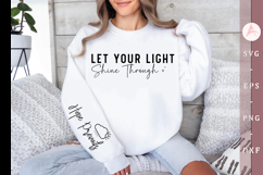 Let Your Light Shine Through Sleeve SVG Design Product Image 2