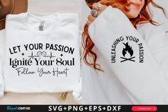Let Your Passion Ignite Sleeve SVG, Motivational SVG Design Product Image 1