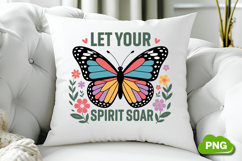 Let Your Spirit Soar PNG, Butterfly PNG, Butterfly Clipart Product Image 3