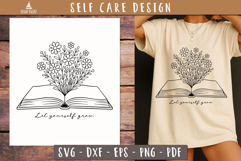 Let Yourself Grow SVG PNG Wildflower book