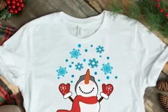 Let it Snow - Snowman SVG, Chirstmas SVG Cut file design Product Image 2