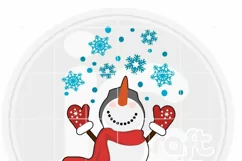 Let it Snow - Snowman SVG, Chirstmas SVG Cut file design Product Image 3