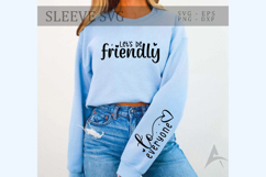 Lets be friendly Sleeve SVG Design Product Image 2