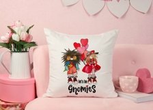 Funny Valentine Gnomes Sublimation | Funky Gnomes Print Product Image 3