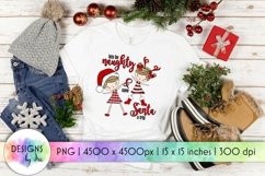 Funny Christmas Sublimation | Lets Be Naughty Product Image 1
