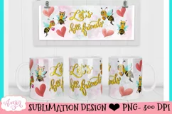 friendship design for 11oz mug sublimation