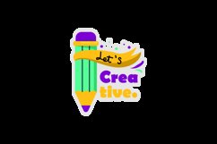 Lets creative sticker illustration design Product Image 2