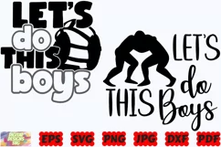 Let's Do This Boys SVG | Wrestling SVG | Sport SVG |Boys SVG Product Image 1