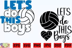 Let's Do This Boys SVG | Volleyball SVG | Sport SVG | Boys Product Image 2