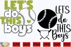Let's Do This Boys SVG | Softball SVG | Sport SVG | Boys SVG Product Image 3