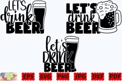 Let's Drink Beer SVG | Beer SVG | Beer Dad SVG | Beer Lover Product Image 2