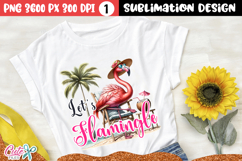 Lets flamingle t shirt