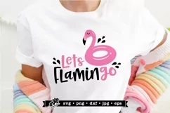 Funny Summer SVG, Let's Flamingo svg, Tshirt SVG for Summer Product Image 1