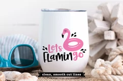 Funny Summer SVG, Let's Flamingo svg, Tshirt SVG for Summer Product Image 2
