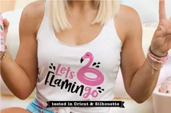 Funny Summer SVG, Let's Flamingo svg, Tshirt SVG for Summer Product Image 3