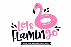Funny Summer SVG, Let's Flamingo svg, Tshirt SVG for Summer Product Image 5