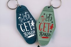 Let&#039;s Get Baked SVG , Christmas Motel Keychain SVG Design Product Image 3