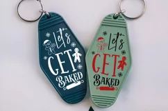 Let's Get Baked SVG , Christmas Motel Keychain SVG Design Product Image 3