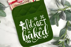 Let's Get Baked SVG, Christmas Pot Holder SVG Design Product Image 2