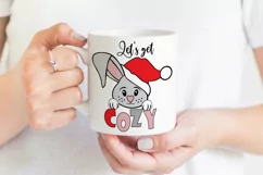 Christmas Bunny SVG | Let's Get Cozy SVG | Christmas SVG Product Image 3