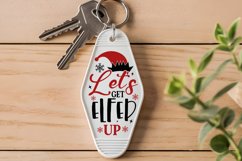 Let&#039;s Get Elfed Up SVG , Christmas Motel Keychain SVG Design Product Image 2