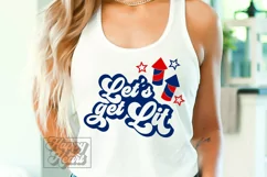 Let's Get Lit SVG - Fourth of July PNG - Independence Day Product Image 5