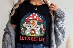 Let's get lit Funny Christmas PNG Product Image 3